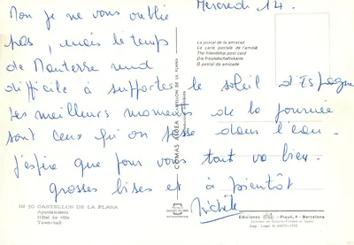 Castellón — Stadhuis — Ediciones Piqué — Achterkant