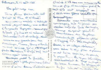 Costa Brava — El Castellet del Golfet — Alcalde de Móstoles, 19 — Verso