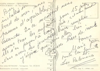 Roc San Cayetano — Tarragona — Fotografia kolorowa RAYMOND — Rewers