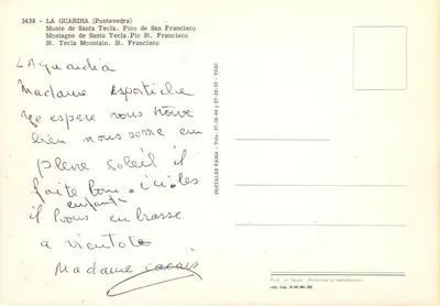 Monte de Santa Tecla — Pico de San Francisco — POSTALES FAMA - VIGO — Rewers