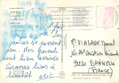 Zachód słońca na Costa Brava — wydawca Escudo de Oro, n° 20 — Rewers