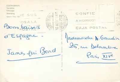Costa Brava — Varadero — wydawca Color Cyp, seria II nr 2281 — Rewers