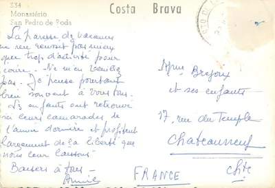Ruiny klasztoru — Costa Brava — Foto Puignan — Rewers
