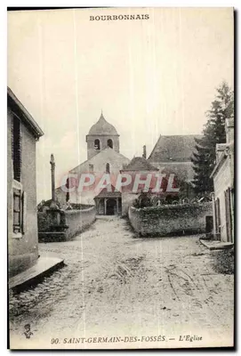 Saint-Germain-des-Fossés — A Igreja — Editor Bourbonnais, n°90