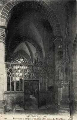 SOUVIGNY (Allier) — Antiga Abadia. Túmulo dos Duques de Bourbon — IND Phot. n°149