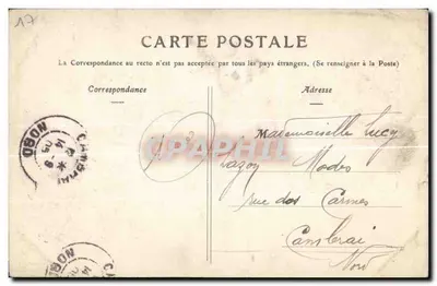 Saintes — Torre e Igreja de São Eutrópio — C. N. P. P. T. L. 1908 — Verso