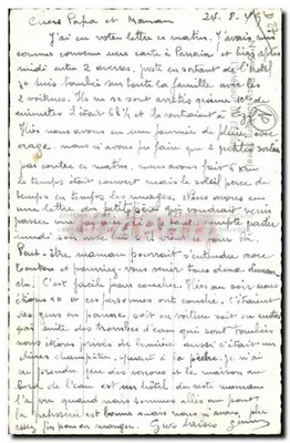 Interior da catedral — vista da nave e do altar — Cartas Postais de França — Verso