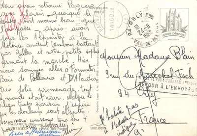 Widok z Puerto de Pollensa — Majorka — wydawca Casa Planas, nr P.M. 176 — Rewers