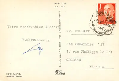 Hotel Illetas — Majorka, Hiszpania — wydawca ZA Planas — Rewers