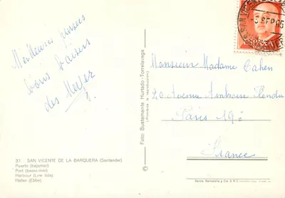 San Vicente de la Barquera — Port (niska przylka) — Bustamante Hurtado - Torrelavega — Rewers