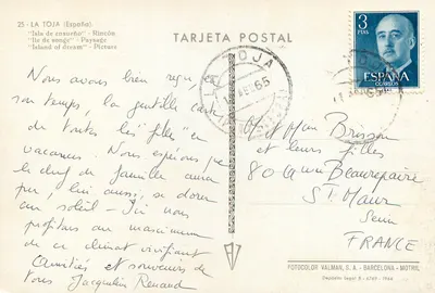 La Toja (Hiszpania) — 'Isla de ensueño' — Fotocolor Valman, S.A. - Barcelona - Motril — Rewers