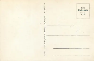 Wildbad i. Schwarzwalld — Visão da igreja católica — A. Weber & Co., Stuttgart — Verso