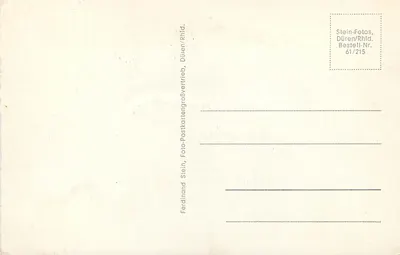 Kirsch/Mosel — widok panoramiczny wsi i wzgórzy — Ferdinand Stein, Düren/Rhld. — Rewers