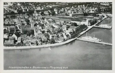Friedrichshafen a. Bodensee — vista aérea de um avião — Foto J. Beck