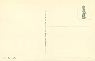 Meersburg (Bjodensee) Parochiekerk — binnenkant van de kerk — Verlag Erwin Burda, Freiburg i. Br., n° 64919 — Achterkant