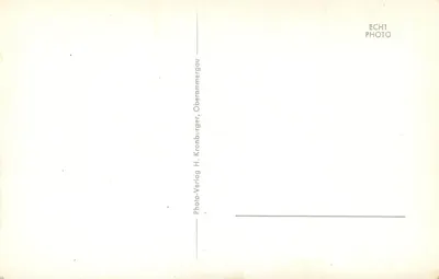 Oberammergau — Pokolorowane domy — Wydawnictwo fotograficzne H. Kronburger — Rewers