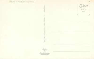Münster i. Westf. Oberwasser kirche — Cramers Kunstanstalt KG, Dortmund — 50 Jahre Originalfoto — Rewers