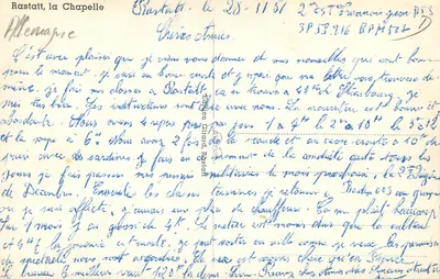 Rastatt, a Capela — Rastatt, Alemanha — editor não visível — Verso