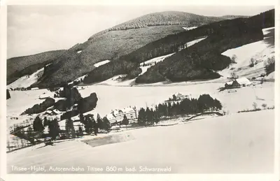 Titisee-Hotel — Autorennbahn Titisee 860 m bad. Schwarzwald — Franckh-Verlag Stuttgart O