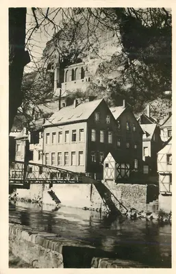 Idar-Oberstein — Parte an der Nahe mit Felsenkirche — Echic Fotokarte