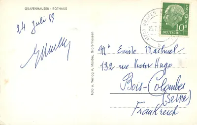 Schluchtsee bei Grafenhausen - i. Schwarzwald — editor A. Marder — Verso