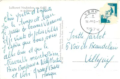 Neukirchen am Knüll — Velha cidade — Verlag Fotolabor Ehrlich, Niedergrenzbach, Nr. 502 — Verso