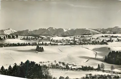 Kurort Scheidegg/Allgäu 804 m above sea level — winter view — publisher: Foto-Wieschalla