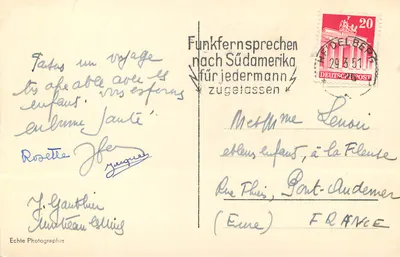 Heidelberg. Uitzicht vanaf de Philosophenweg — Echte foto — serie-nummer niet zichtbaar — Achterkant