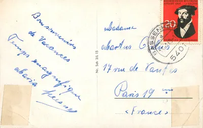 L'arcophage du Général Hoche — tombeau dans une chapelle — éditeur L.D.3 — Verso