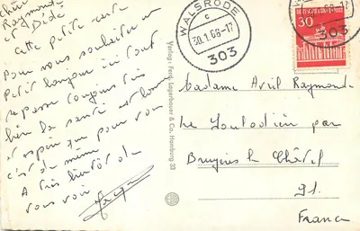 Walsrode — Vista aérea — Verlag: Ferd. Lagerbauer & Co. Hamburg 33 — Verso