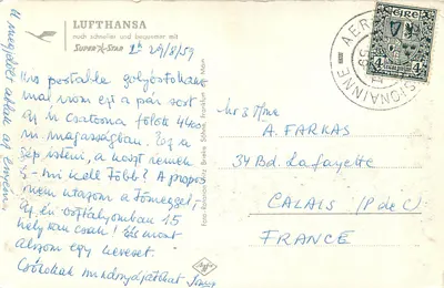 Avião Lufthansa Super Star — D-4LOL — editor A. Farkas — Verso