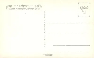 Cochem a. d. Mosel. Thorschenke — Velho castelo e taverna — Cramers Kunstanstalt — Verso