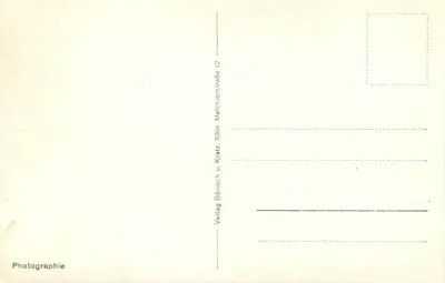 Am Rhein — Niederlahnstein, Burg Lahneck — Photo-Kratz, Köln, Nr. 391 — Verso