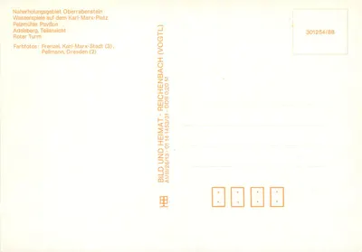 Karl-Marx-Stadt — widok panoramiczny — Frenzel & Pelmann, Dresden — Rewers