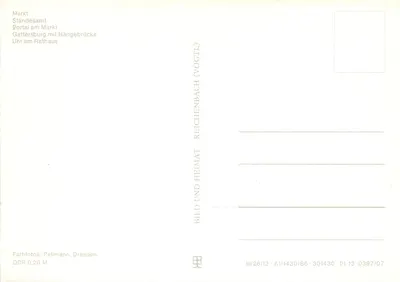 Grimma — Saudações de Grimma — editor Pellmann, Dresden — Verso