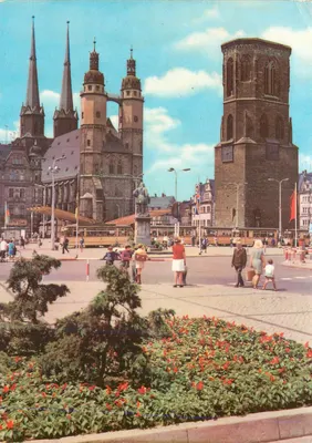 Halle (Saale) - Markt — VEB Bild und Heimat, série III/26/13