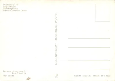 Berlim — Hauptstadt der DDR — editor Vogtl — Verso