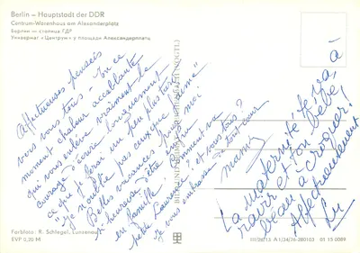 Berlin — Stolica NRD — Centrum-Warenhaus am Alexanderplatz — Zillestube — wyd. BILFUND BEIMMEL (NOGTL) — Rewers