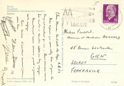 Berlin — Rathaus — VEB Bild und Heimat (Darr) III/18/6 A 1/B 564/64 — Rewers