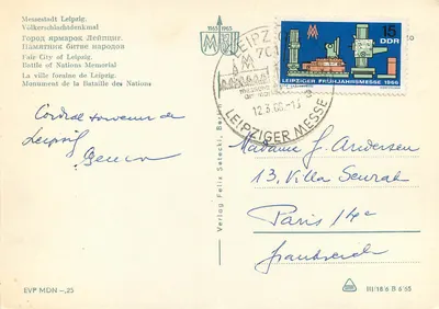 Monumentum Narodów w Lipsku — Fair City of Leipzig — Verlag Felix Setecki, Berlin — Rewers