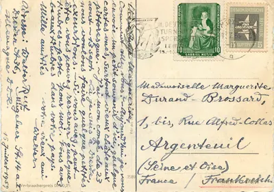 Zschopau/Erzgeb. — Zamek Wildeck — widok na zamek i rzekę — Rewers