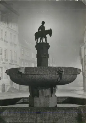 Halle/Saale - Eselsbrunnen — Hommage público a um servidor modesto — editor Verbraucherpreis 0,20 DM