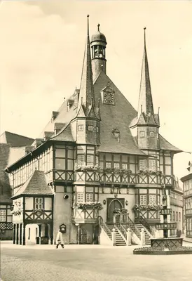 Wernigerode (Harz) — Rathaus — editor E. Riehn, 37 Wernigerode