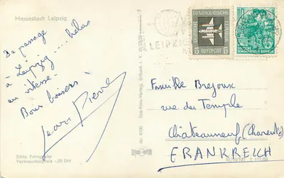 Messesstadt Leipzig — Altes Rathaus, Völkerschlachtdenkmal, Neues Rathaus, Ringbebauung, Zoo, Stadion, Hauptbahnhof — Verso