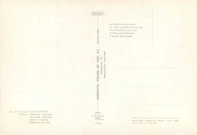 Ordino — Diverse aspetti — Wydawca ESCUDO DE ORO, nr 67 — Rewers