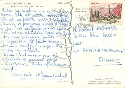 Pas de la Casa — Valls d'Andorre — Wydawnictwo Clavèrol — Rewers