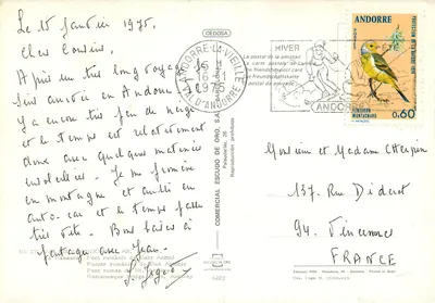 Pont romànic de Sant Antoni — Andorre — Éditeur ESCUDO DE ORO, n° 174 — Verso
