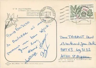 Most rzymski w Sant Antoni — Valls d'Andorra — wydawca M.C. ISCLA, nr 84 — Rewers