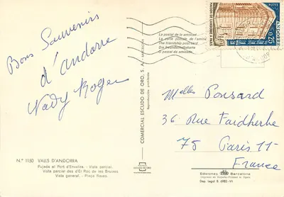 Andorra — Paisagem e vila — Maison de L'Andorre, S.A. — Verso