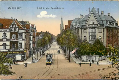 Düsseldorf — Visão da Rossstrasse — editor não visível